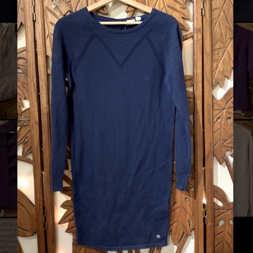 Roxy Navy Blue Sweater Dress